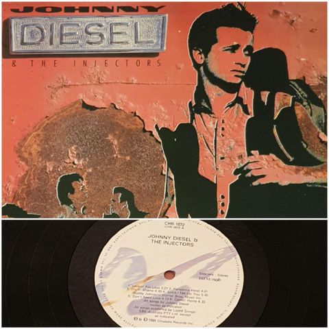 VINTAGE/ RETRO LP-VINYL "JOHNNY DIESEL/THE INJECTORS" 1989