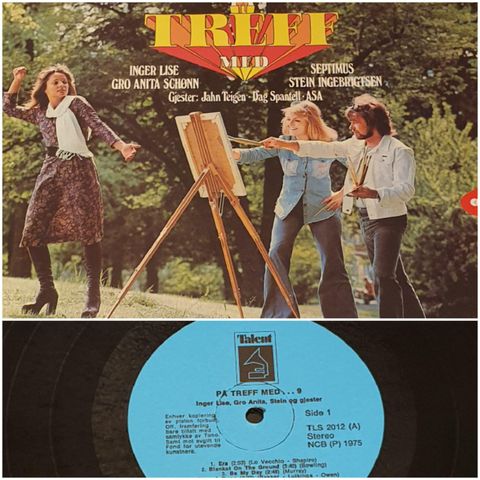 VINTAGE/ RETRO LP-VINYL "PÅ TREFF MED ...9/INGER LISE - SEPTIMUS M.M" 1975