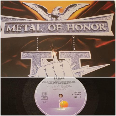 VINTAGE/ RETRO LP-VINYL "T.T WUICK/METAL OF HONOR" 1986