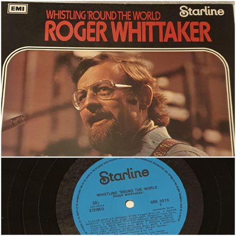 VINTAGE/ RETRO LP-VINYL "ROGER WHITTAKER/WHISTLING ROUND THE WORLD" 1972