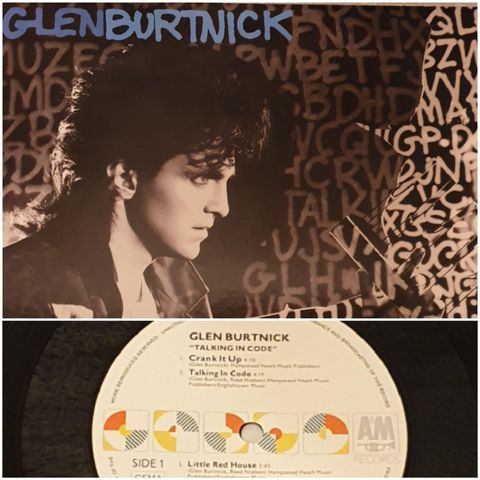 VINTAGE/ RETRO LP-VINYL "GLEN BURTNICK/TALKING IN CODE" 1986