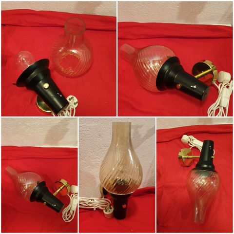 VINTAGE/ RETRO VEGGLAMPE TYPE KAMA