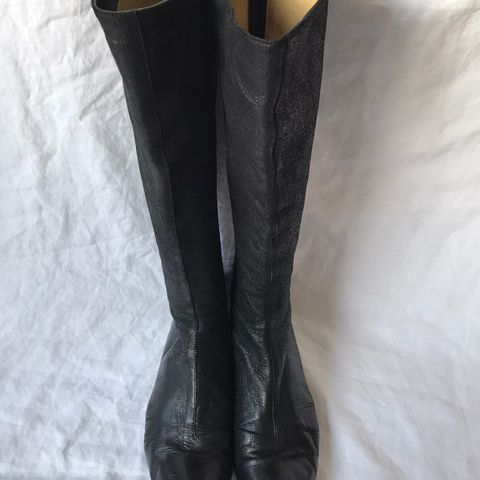 Lanvin svarte støvletter boots str. 42 (40.5)