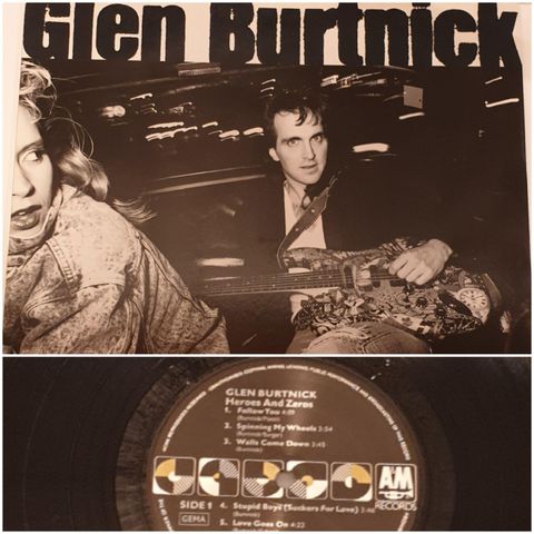 VINTAGE/ RETRO LP-VINYL "GLEN BURTNICK/HEROES AND ZEROS"