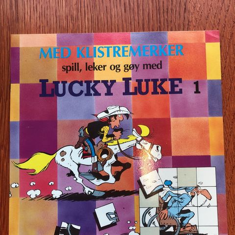 Lucky Luke 1 Ubrukt album fra 1988 med klistremerker butikknytt