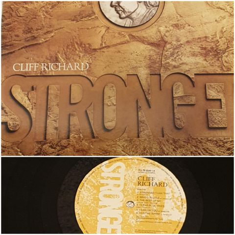 VINTAGE/ RETRO LP-VINYL "CLIFF RICHARD/STRONGER" 1989