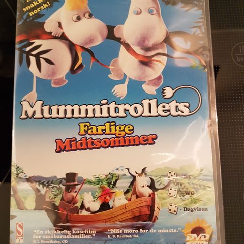 Helt ny i plast. DVD Mummitrollets farlige Midtsommer