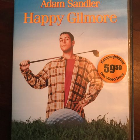 DVD Happy Gilmore med Adam Sandler