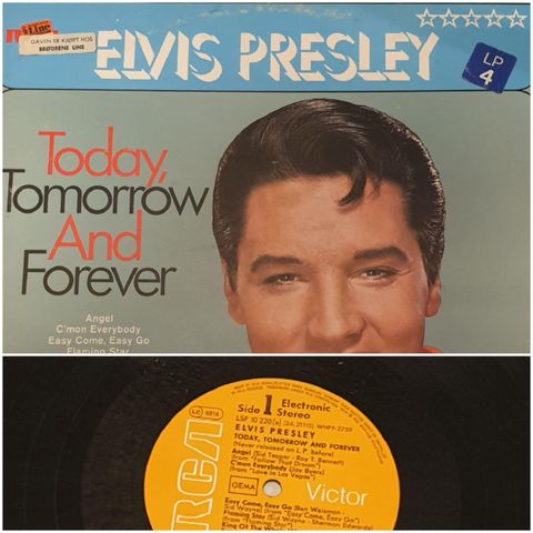 VINTAGE/ RETRO LP-VINYL "ELVIS PRESLEY/ TODAY TOMORROW AND FOREVER 1969"