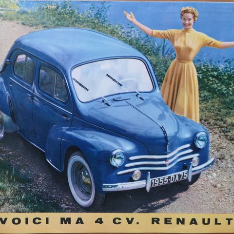 Renault MA 4 CV brosjyre 1954