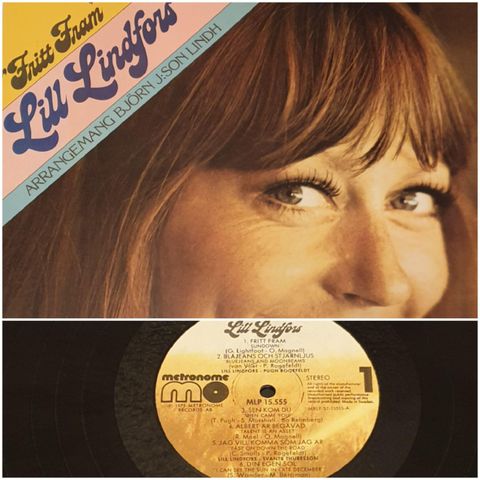 VINTAGE/ RETRO LP-VINYL "LILL LINDFORS/ FRITT FRAM 1975"