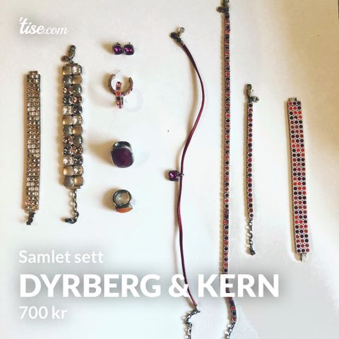 Dyrberg & Kern Sett, samlet pris 700