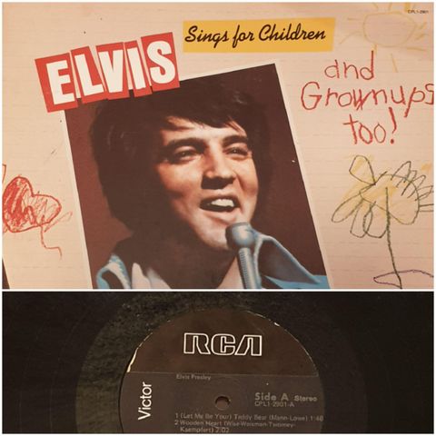 VINTAGE/ RETRO LP-VINYL "ELVIS PRESLEY/ SINGS FOR CHILDREN 1978"