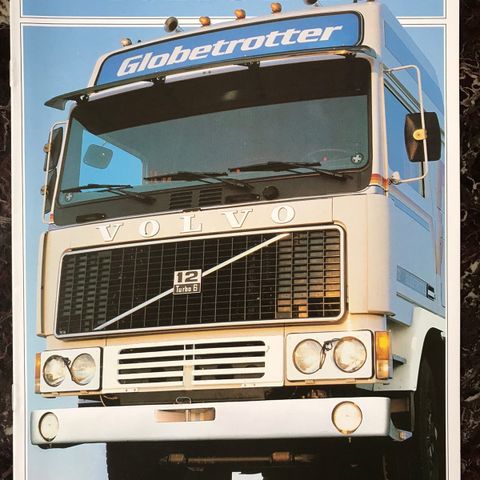 Volvo F12 Globetrotter brosjyre for 1981 modell