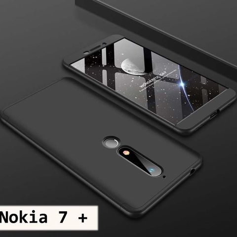 Beskyttelse glass Nokia 7+ og 4.2, Samsung S6 egde. 360 KROPPS BESKYTTELSE.