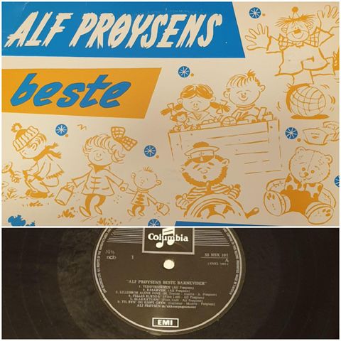 VINTAGE/ RETRO LP-VINYL "ALF PRØYSENS/BESTE BARNEVISER"