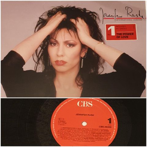 VINTAGE/ RETRO LP-VINYL "JENNIFER RUSH/MADONNA'S EYES 1984"