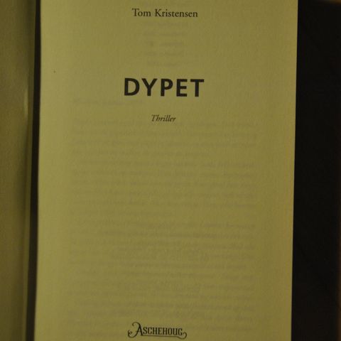 Tom Kristensen: Dypet. Innbundet (D). Sendes