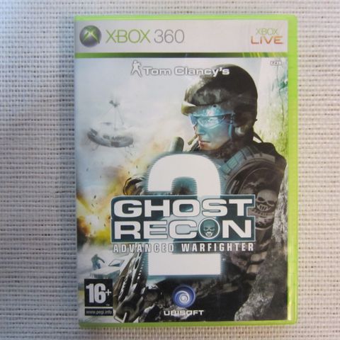 Xbox 360 Ghost Recon 2 - Spill fra 16år i Top Tilstand incl Manuell