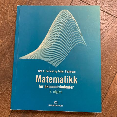 Matematikk for økonomistudenter 2.utgave