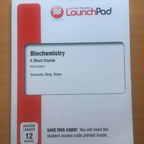 LaunchPad til - A short course Biochemistry