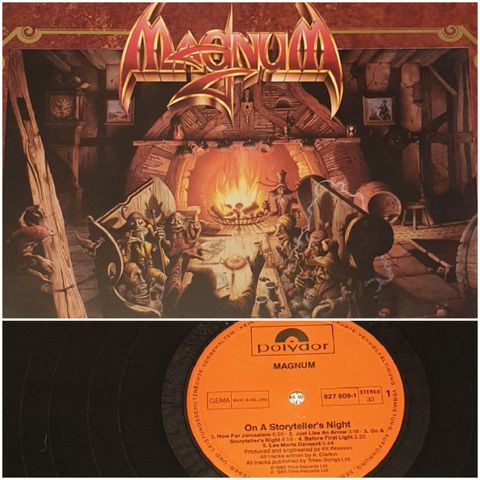 VINTAGE/ RETRO LP-VINYL "MAGNUM/ON A STORYTELLER'S NIGHT 1985"