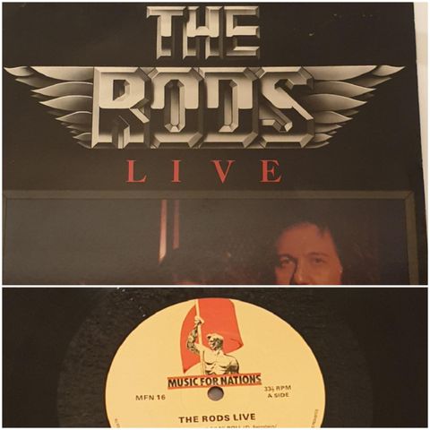 VINTAGE/ RETRO LP-VINYL"THE RODS LIVE 1983 "