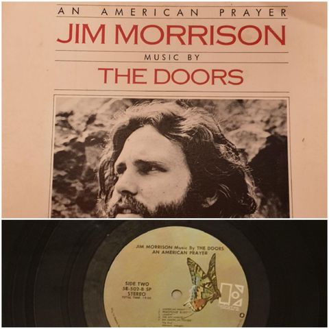 VINTAGE/ RETRO LP-VINYL "JIM MORRISON/MUSIC BY THE DOORS 1978"