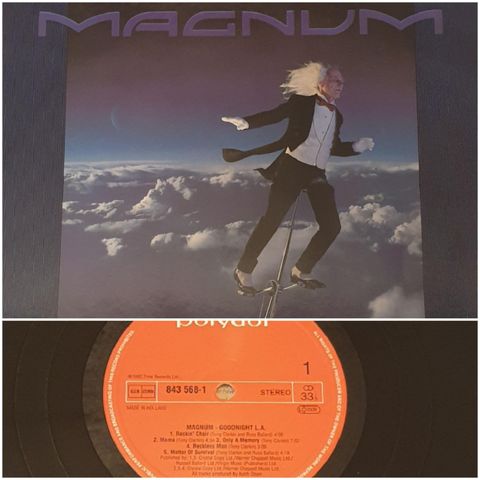 VINTAGE/ RETRO LP-VINYL "MAGNUM/GOODNIGHT L.A 1990"