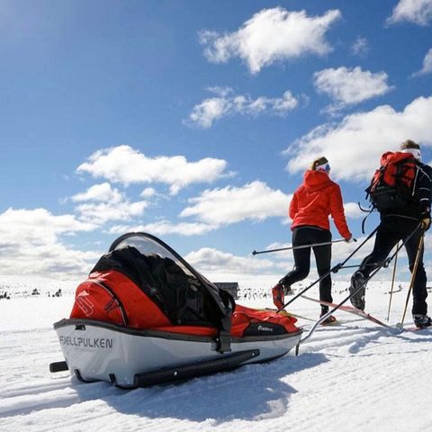 Fjellpulken barnepulk komplett (brukt en gang)