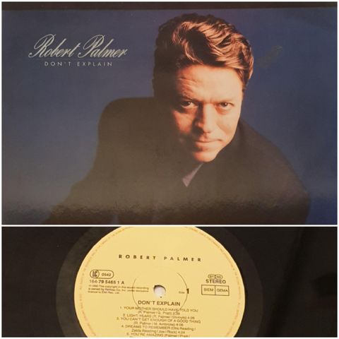 VINTAGE/ RETRO LP-VINYL DOBBEL "ROBERT PALMER/ DON'T EXPLAIN 1990"