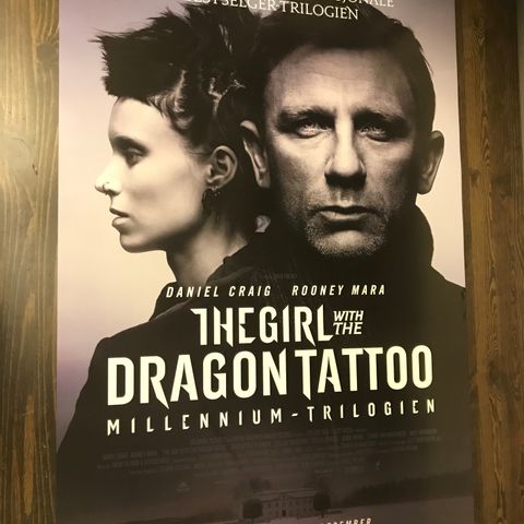 The girl with the dragon tattoo Kinoplakat