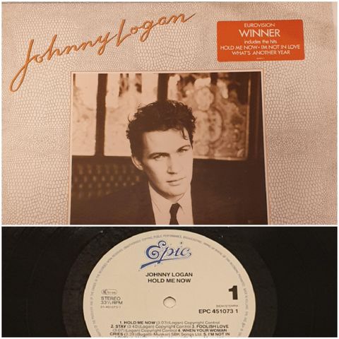 VINTAGE/ RETRO LP-VINYL "JOHNNY LOGAN/HOLD ME NOW 1987"