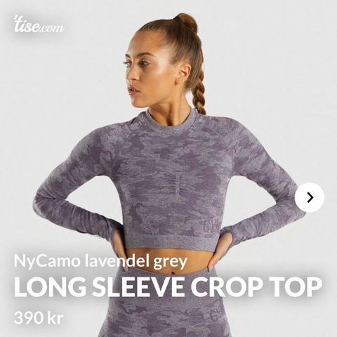 Ny Gym shark - long sleeve crop top