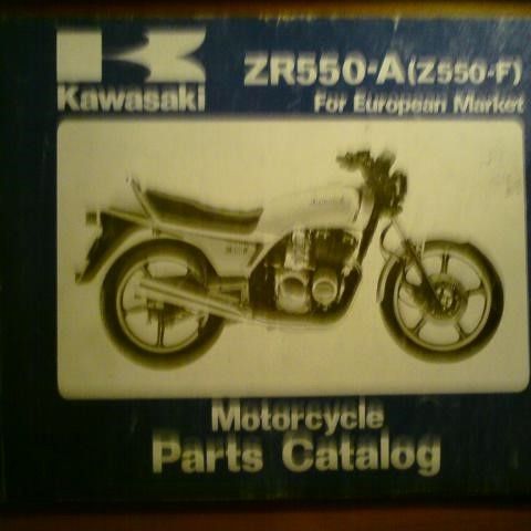 Kawasaki ZR550A Part Catalog