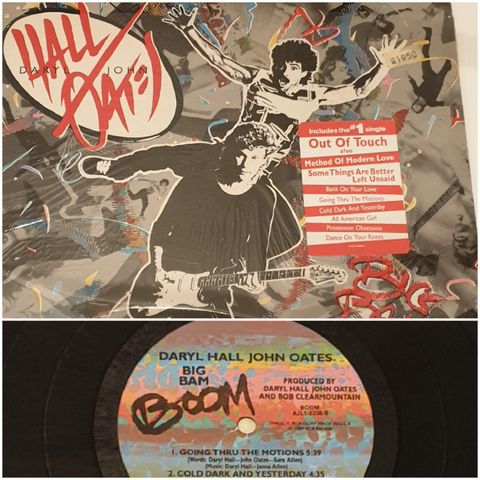 VINTAGE  RETRO LP-VINYL "DARYL HALL JOHN OATES/BIG BAM BOOM 1984"