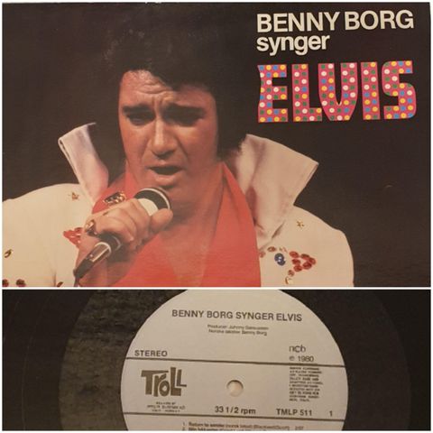 VINTAGE/ RETRO LP-VINYL "BENNY BORG SYNGER ELVIS 1980"