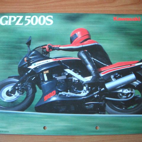Kawasaki GPZ500S Brosjyre