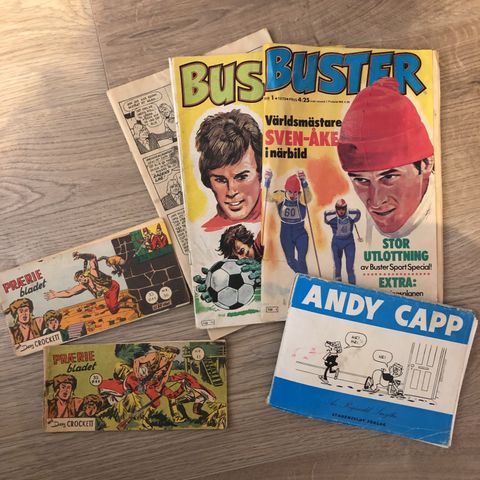 Tegneserier blader hefter fra 50-70 tallet