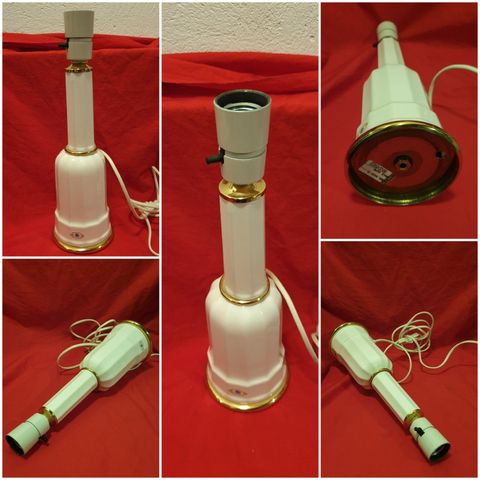 VINTAGE/ RETRO NYDELIG SJELDEN LAMPE FRA SØHOLM KERAMIK/MAD IN DENMARK 