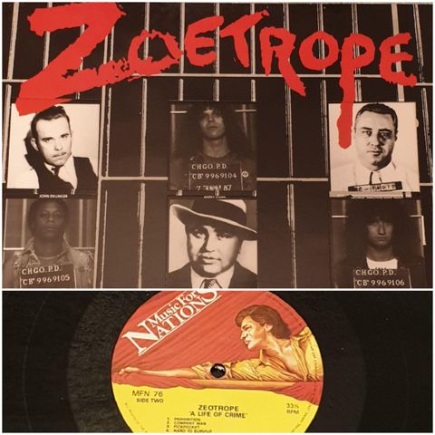VINTAGE/ RETRO LP-VINYL "ZEOTROPE/A LIFE OF CRIME 1987"