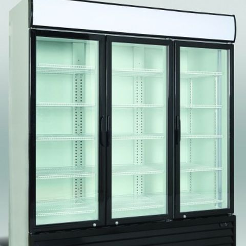 Scandomestic display kjøleskap 206,3 cm m/3 henglset dør SD1501H
