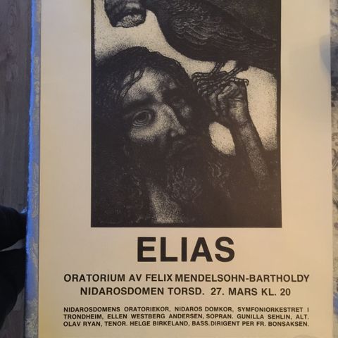 Plakat i forbindelse med Elias