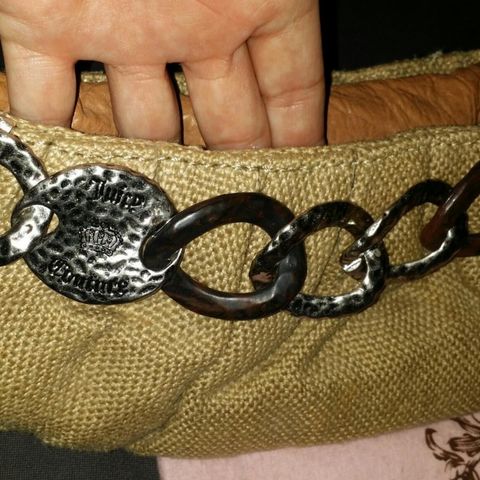 Juicy Couture clutch/veske pouch med metallchain lenke