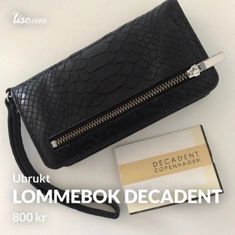 Sort Decadent Lommebok