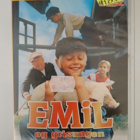 VHS. Barn. Emil og grisungen