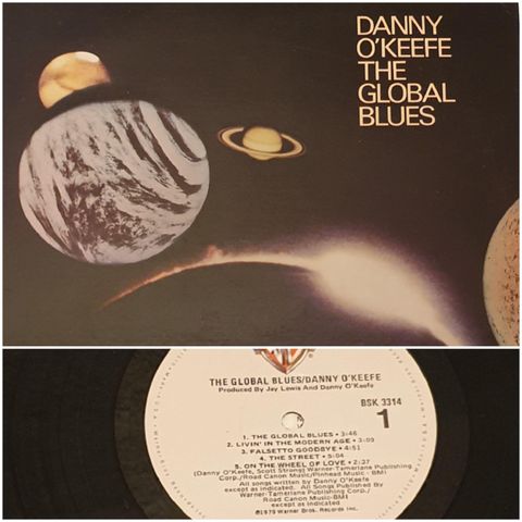 VINTAGE/ RETRO LP-VINYL "DANNY O'KEEFE/THE GLOBAL BLUES"