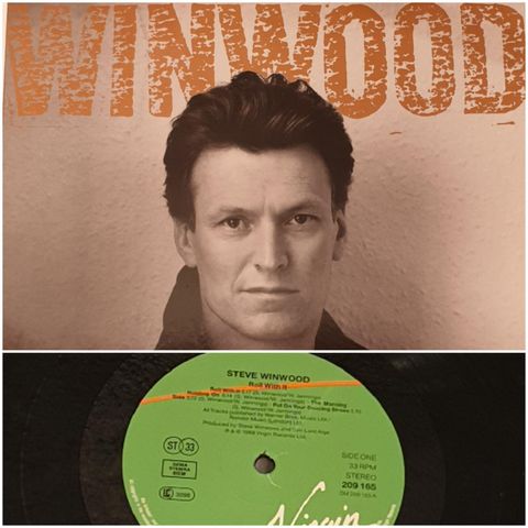 VINTAGE/ RETRO LP-VINYL "STEVE WINWOOD/ ROLL WITH IT 1988"