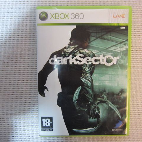 Xbox 360 Dark Sector - Spill fra 18år i Top Tilstand incl Manuell