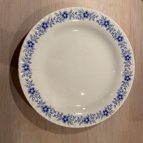 Egersund Flint Blå blomst - tallerkener 24 cm